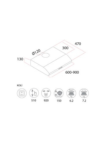 HOTTES NEXUS 90 CM