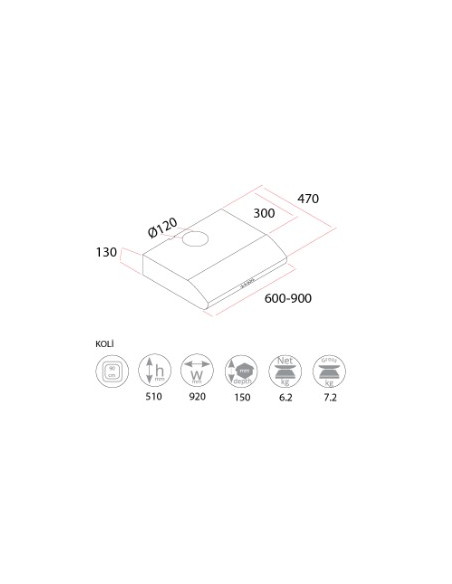 Range Hood NEXUS 90 CM Nexus-Electromenager | I3C Group