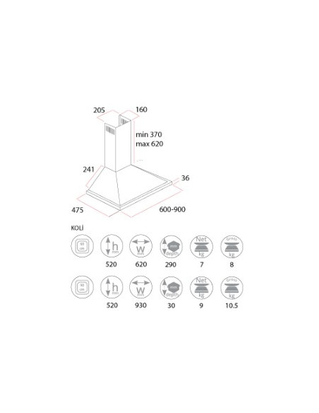 HOTTES NEXUS 60 CM