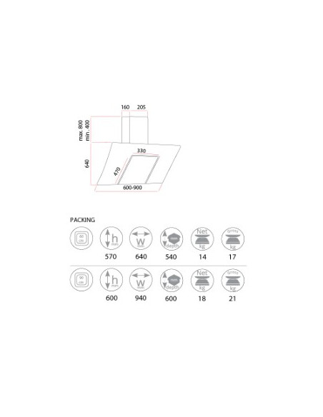 HOTTE BINDESIT 60 CM