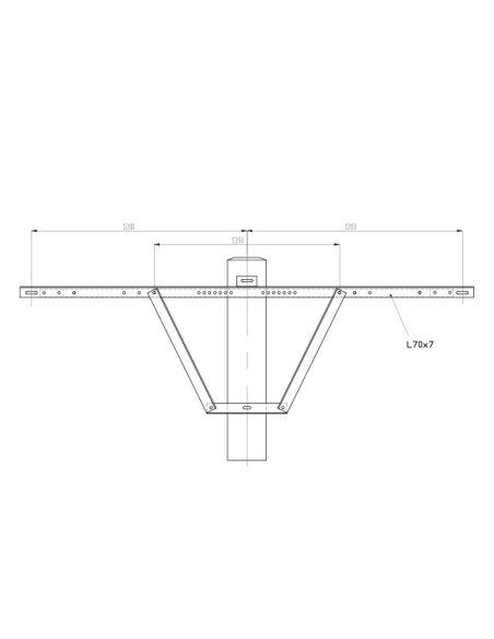 Single Anchor Bracket HS 1200x70 | I3C Group