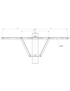 Herse d'ancrage simple HS 1500x70 2