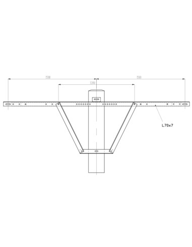 Single Anchor Bracket HS 1500x70 | I3C Group