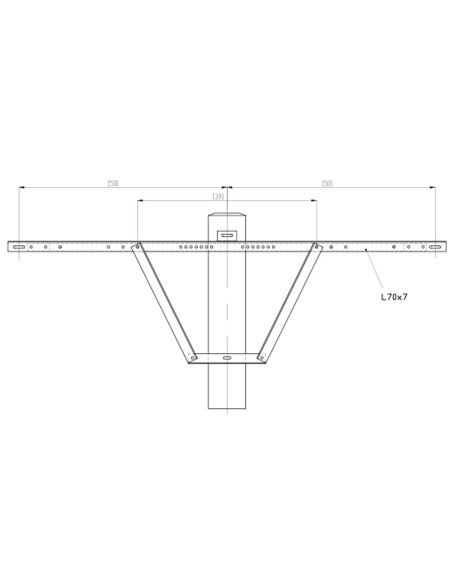 Single Anchor Bracket HS 1500x70 | I3C Group