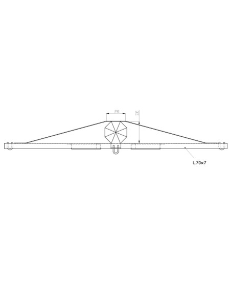 Single Anchor Bracket HS 1500x70 | I3C Group