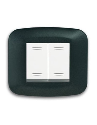Interrupteur Yes Carré Gris Noir | I3C Group
