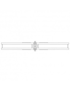 Herse d'ancrage double HD 1700X80