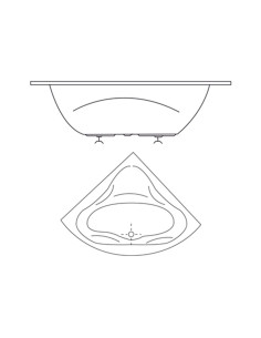 Baignoire d'angle Acrylique Fourat 2