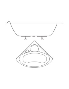 Acrylic Corner Bathtub Venise | I3C Group 2