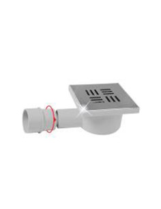 SIPHON DE SOL EN PVC ORIENTABLE 12X12 GRILLE | I3C Group